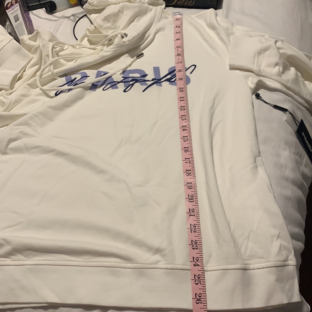 Karl Lagerfeld Paris why Hooded Sweatshirt Size L - Picture 14 of 16